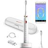 CONCEPT ZK5000 SONIC - Spazzolino sonoro con applicazione perfetta e ricarica, colore: Bianco