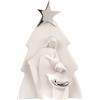 BONGELLI PREZIOSI Natività Sacra Famiglia Presepe Moderno Albero 15cm Bianco