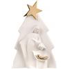 BONGELLI PREZIOSI Natività Sacra Famiglia Presepe Moderno Albero 15cm Oro