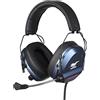 Konix Drakkar Cuffie da gioco con cavo Skyfighter One per PC - Microfono flessibile - Cavo USB da 2,4 m - Retroilluminazione LED - Nero e blu