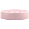 Spirella Portasapone Decorativo Effetto Pietra per Bagno - Dimensioni: 11 x 11 x 3 cm - Rosa Opaco