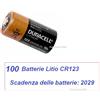 Duracell 100 batterie CR123 CR17345 Litio DURACELL 3 Volt BULK
