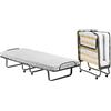 Talamo Italia Letto Pieghevole Deva, Brandina con Rete 12 doghe, Materasso Incluso, Lettino salvaspazio, 100% Made in Italy, 80x190h37 cm, Custodia Protettiva su Richiesta, Bianco, 190 cm