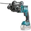 Makita DHR182ZU - Martello combinato SDS Plus (senza batteria, con aspirazione della polvere + adattatore radio AWS, 18 V, potenza di battito singola max. 1,7 Joule)