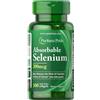 Puritan's Pride Absorbable Selenium 200 mcg (100 Capsule morbida)