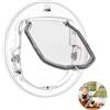 brand HUIPYOU Fashion Pet Dog finestra/porta 4 WAY Lock Cat Puppy Doggie cancello porta con serratura rotonda trasparente per schermo finestra/porta scorrevole in vetro/vetro finestra