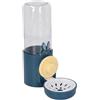 Generic Dispenser d'Acqua per Cani Sospeso 500 Ml Grande capacità Ampia Applicazione Dispenser Automatico di Acqua per Animali Domestici Dal Design Trasparente per Gatti (blu scuro)