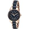 Anne Klein - Orologio da donna con cinturino a bracciale in resina, Blu Navy