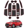 SHAOHAO tappetini Compatibile con Audi Q3 F3 /Q3 sportback 2019-2023 2024 Anti-polvere antiscivolo Supporto tazza interno Tappetini tappetini in gomma accessorio audi q3 sportback