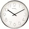 techno line Technoline WT 7210 - Orologio da parete moderno in filigrana con elegante telaio in metallo, cromato, metallo, argento, 30 x 4,5 x 30 cm