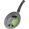BEPER Origin Padella 28cm Bordo Alto, Ceramica, Grigio/Nero, 28 cm