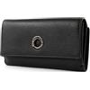 Mandarina Duck Mellow Leather, Accessori da Viaggio-Portafogli Donna, Nero, L