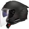 LS2 Casco LS2 OF618 Verso 2 Solid nero opaco