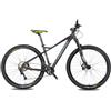 HEAD X-Rubi 2.0, Mountain Bike Unisex Adulto, Nero Opaco/Verde, 44