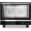 Ristosubito Forno elettrico a convezione con umidificatore MDLR per gastronomia Apertura a ribalta Modello GERU411 Temp.°C. 50 / 300 Dim. cm L.72,4 P.73 H.59,7