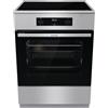 Gorenje GEIT6C60XPG - Fornello elettrico con piano cottura a induzione, 60 cm, 71 litri/AirFry/sicurezza per bambini, GentleClose/AquaClean/BridgeZone/PowerBoost/acciaio inox