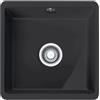 Franke Kubus KBK 110-40 Onyx - Lavello da incasso in ceramica, colore: Nero