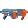 Nerf Hasbro Nerf Elite 2.0 Shockwave RD-15, Blaster Giocattolo, Giochi da Esterno Per Bambini e Bambine da 8 Anni in Su, Lancio a Raffica con Azione a Pompa, Tamburo Rotante da 15 Dardi, Blu e Arancione