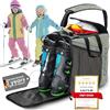 Otaro Borsa porta scarponi sci con scomparto per casco (Kids 27L / Metallico)