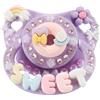CutiePlusU Ciuccio per adulti, taglia adulta, realizzato a mano, colore: viola, 1 Stück (1er Pack)