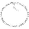 Amen Bracciale Amen tennis rodiato bianco con zirconi bianchi taglio baguette BT2REBBBZ16