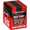 Jack Link's Beef Jerky Original - Confezione da 12 (12 x 40 g) - Snack di carne essiccata ricco di proteine - Snack high protein per fitness - Specialità americana - Chips