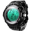 BANGLIN 10 ATM Luminoso Orologio Subacqueo Sportivo da Immersione Subacquea Cronometro Sommergibile con Funzione di Allarme, Supporto Visualizzazione Doppio Fuso Orario, Formato 12/24 Ore, Movimenti e Analogi