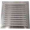 Nordborn Griglia di ventilazione in metallo da 30 x 30 cm, con zanzariera, per esterni ed interni (30 x 30 cm, zincata)