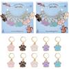 NBEADS 20 Pz 5 Colori Cane Zampa Marcatori Punto Maglia, Smalto Uncinetto Punto Marcatore Charms Rimovibile Dangle Bloccaggio Punto Marcatore per La Maglia Tessitura Cucito Accessori Quilting