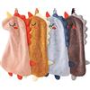 Qixuer 4 Pezzi Asciugamani Bambini,Asciugamani Per Bambini Asciugamano Microfibra Piccolo Dinosauro Carino e Anello Appendere Asciugamani Asilo per Viso e Mani Assorbente Asciugamani per Cucina Bagno