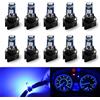 Defvnsy Lampadina LED T5 con Zoccolo Cuneo T5 W3W W1.2W 73 74 286 17 18 27 70 86 2721 LED 12V DC 3030 3SMD Blu Super Lampadine Luminosa per Luci del Cruscotto Dell'auto, Luci Interne Dell'auto