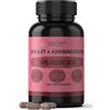 CALIU GUMMY Shilajit Puro | 180 Capsule | 50% Acido Fulvico | 6 mesi | 144000mg | Con Polvere Naturale di Ashwagandha | +85 Minerali | Integratore in Compresse per Uomini con Resina Pura di Shilajit dell'Himalaya
