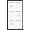 Deknudt Frames S65KQ6-10.0X15.0 - Cornice portafoto in Legno per 6 Foto, con passepartout, 64 x 34,5 x 2,3 cm, Colore: Marrone
