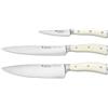 WÜSTHOF Classic Ikon creme Serie di 3 coltelli