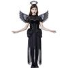 Spooktacular Creations Costume da Angelo Cattivo, Costume da Angelo Nero per Ragazze, Costume da Angelo Diavolo per Halloween Dress Up Gioco di Ruolo da Angelo (Medio (5-7 anni))