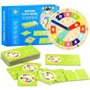 Beinup Orologio Didattico Montessori,Orologio per Bambini,Orologio Didattico per Bambino,Orologio per Imparare a Leggere L'ora,Educativo e Montessori,Apprendimento Precoce,Regalo Didattico