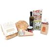 Sudrise - Cesto Natalizio Alimentare - Specialità Gastronomiche Lucane - Kit 8 Pezzi - Pane, Grana, Legumi Decorticati, Olio EVO - Idea Regalo per Natale