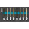 Hazet, Set di bussole per cacciavite, quadrato 12,5 mm 1/2 pollici, interno Torx profilo ∙ numero Strumenti: 8, 1 pezzi, Tin rivestito, 163 - 468/8