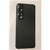 Generico Copri Batteria + biadesivo + lente compatibile con HUAWEI HONOR 90 5G REA-NX9 REA-AN00 Ricambio Vetro Posteriore Back Cover Retro Scocca adesivo + lente con cornice (Nero)