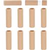 NICENEEDED Set di Tubi per Balsamo per Labbra In Cartone Da 10 pz, Tubo per Rossetto di Carta Ricaricabile, Contenitore Rotondo per Lucidalabbra Vuoto In Cartone