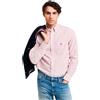 GANT Reg Oxford Banker-Maglietta a Righe Camicia, Rosso Ferro, M Uomo