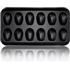 Ponixa Madeleine Tray Stampo Antiaderente a Forma di Conchigli (Nero)