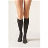 Calzedonia Calze Lunghe In Lana E Cotone Grigio