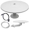 Maclean MCTV-947 - Antenna omnidirezionale multidirezionale per esterni, antenna TV attiva DVB-T/T2 H.265 HEVC (Camper - USB / 12/24 V)
