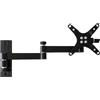 Techly 301498 Supporto a Muro per TV LED LCD 13-30'' inclinabile 3 snodi Nero Nero