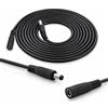InLine - Cavo di prolunga DC, cavo di prolunga di alimentazione universale per Amazon Echo Dot, strisce LED, telecamere di sorveglianza, spina/presa DC 4,0 x 1,7 mm, nero, 5m