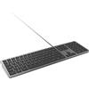 Mobility Lab - Tastiera PC Ultra Slim cablata grigio siderale - connessione USB francese AZERTY