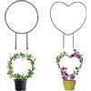 aghoer Traliccio per Piante D'appartamento,2 Pezzi Piante da Giardino Tround Heart, Piante Aiuti per gli Aiuti di Rango a Farfalla, per la Maggior parte Delle da Arrampicata per Interni