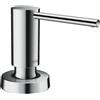 hansgrohe A51 dispenser per detersivo, 40448000, A51 cromo/bianco [Dispenser per Detersivo > Dispenser per Detersivo]