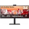 LG ELECTRONICS 34 IPS BORDERLESS - CURVO - WEBCAM FHD